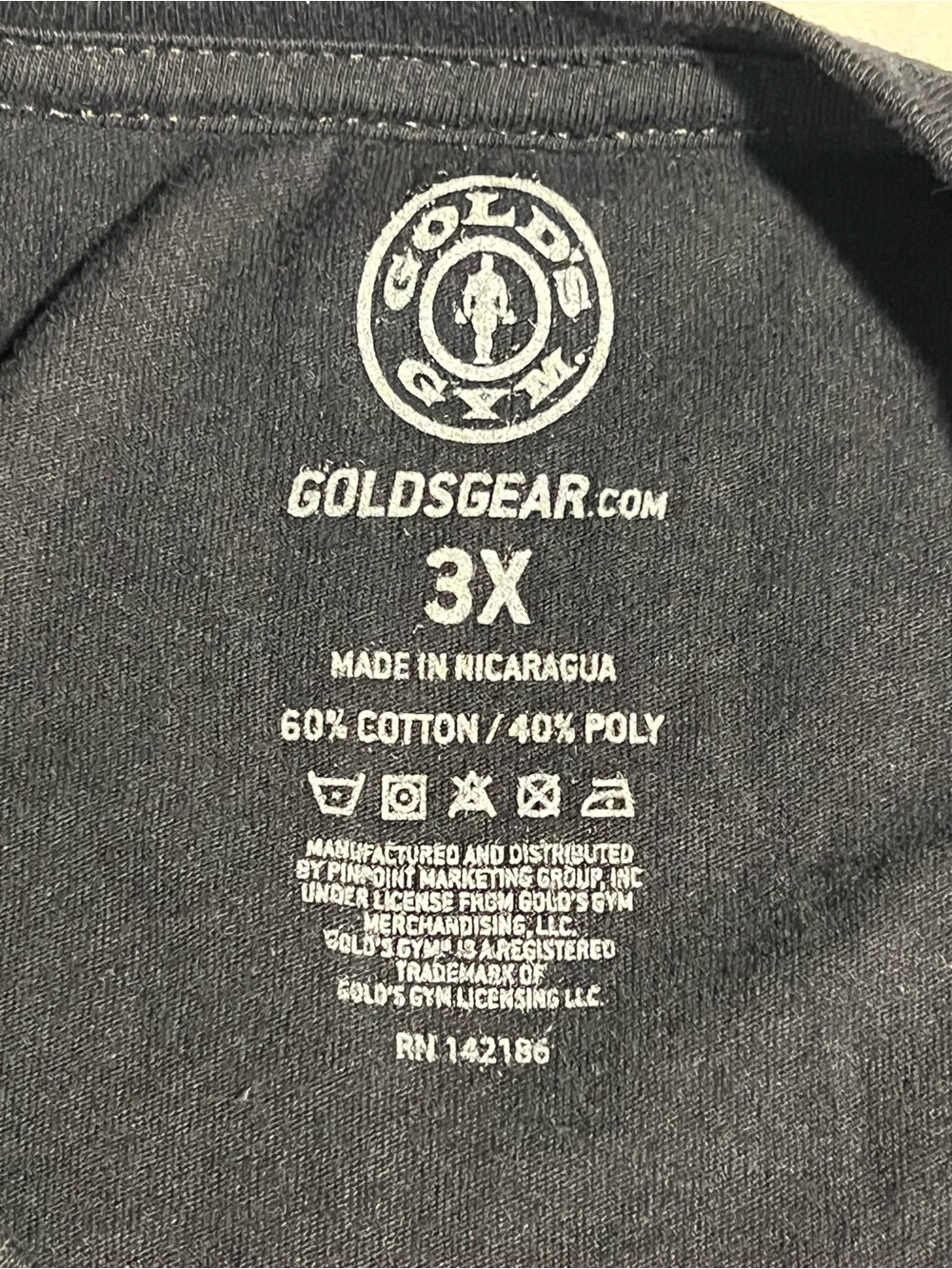 Gold's Gym Shirt Mens 3XL Black Legacy In The Making 50 Years Graphic Logo Gym - Picture 8 of 8